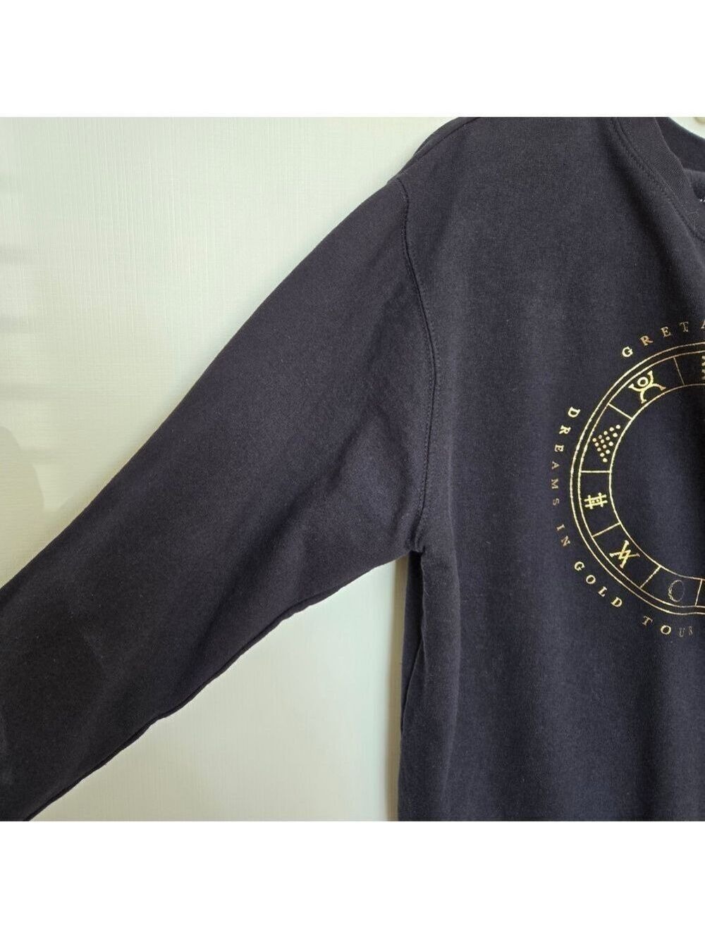 GRETA VAN FLEET CONCERT SWEAT SHIRT NAVY BLUE GOLD GRAPHIC MEN WOMEN LARGE - Picture 5 of 13